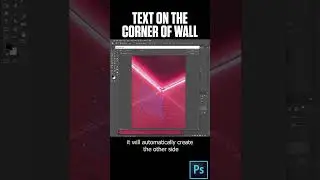 How to add text on the corner of wall in photoshop (EASY)