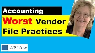 Common Worst Master Vendor File Practices