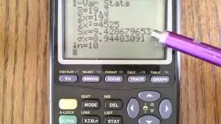 5 num summary TI-83