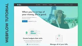 Webflow Tutorial - Mint Redesign Concept