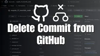 How to delete a commit from GitHub?