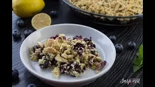 Fresh Blueberry Crisp | Vegan Recipe, Dairy Free, Egg Free, Gluten Free, Low Sugar