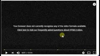 browser does not currently recognize any of the video formats available Fix this problem.by Amazon