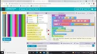 For Loops and Shape Color in Game Lab on Code.org