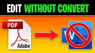 How to Edit PDF Without Converting to Word - Edit PDF Without Losing Format