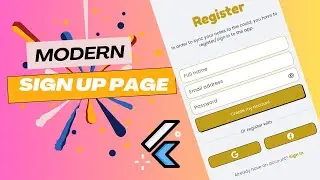 📱 Build Modern Flutter Screen for Login, Signup, and Validation | 2024 Tutorial For Beginners 🔥