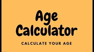python Projects 39   Age days Calculator