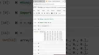 Creating an identity matrix in Numpy