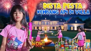 DISTA PESTA KEMBANG API DI VILLA SAMPE MERIAH BANGET😍!! SEMUA JENIS KEMBANG API ADA LOH🤩 