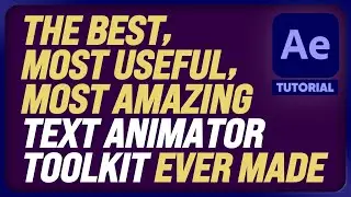 The BEST TEXT ANIMATION TOOLKIT for After Effects & Adobe Premiere | Tutorial