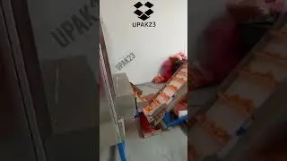 Линия для производства и упаковки кукурузных палочек.  #упаковочныйаппарат #экструдер #дражировщик