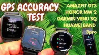 Ultimate GPS Accuracy Test | Amazfit GTS vs Honor MagicWatch 2 vs Garmin Venu SQ vs Huawei Band 3pro