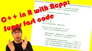 Writing C++ code in R using the Rcpp package: Overcoming bottleneck in all v all comparison (CC055)
