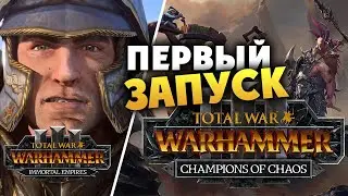 Первый запуск Total War Warhammer 3 Immortal Empires (Бессмертные Империи) и Чемпионы Хаоса