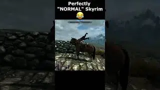 Perfectly "NORMAL" Skyrim 😂 #skyrim #skyrimanniversary #elderscrolls #shorts