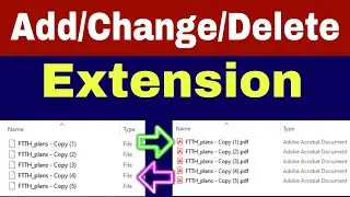 How to change, add, delete/remove extension of multiple files with/without extension