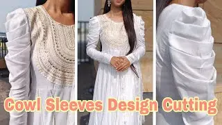 How to Make Cowl Sleeves with Tips and Tricks for Beginners | काव्ल स्लीव Design कैसे बनाये ?