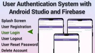 Android Studio |  User Authentication System with Android Studio and Firebase-3 | User Login