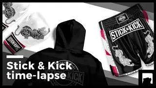 Stick & Kick - Logo design time-lapse 2020
