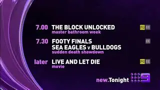 Channel Nine & GO! - Lineup (20.9.2014)