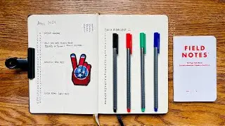 April Plan with Me | One Page Bullet Journal Setup | March Monthly Review