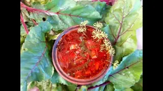 Летний борщ! Или суп из молодой свеклы и ботвы! Просто и вкусно