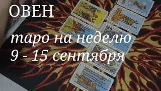 ОВЕН ТАРО расклад на неделю с 9 по 15 сентября 2024 года.
