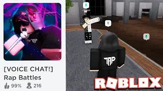 I Made a RAP BATTLE Game With VOICE CHAT.. (Roblox)