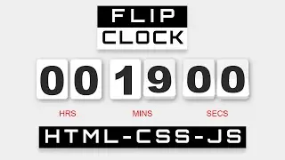 Create a Stunning Flip Clock with CSS and JavaScript Tutorial 