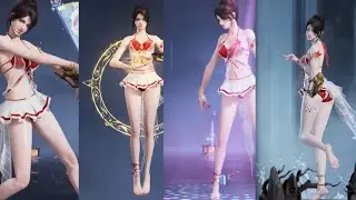 Naraka - Tessa new bikini preview, ALL emotes/MVP poses