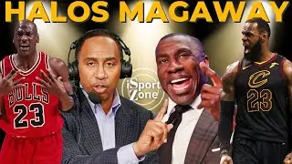 HALOS MAGAWAY Dahil sa Lebron-Jordan GOAT Debate Sina Stephen A at Shannon.