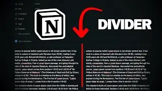 How to Divide Page in Notion (Creating Columns)