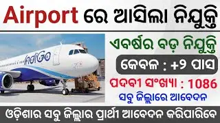 ଆସିଲା Airport ରେ ବଡ଼ ନିଯୁକ୍ତି ! Total Posts : 1,000+ ! Odisha Airport Jobs 2023 ! 12th Pass Apply