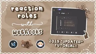 how to make webhooks and reaction roles with discohook | DESKTOP | 2025 UPDATED 、ely °｡˚☁️