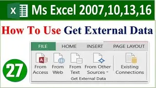 get external data in excel | data tab-get external data in excel | excel get external tools use