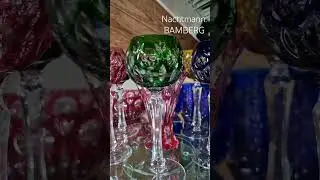 немецкий цветной хрусталь. барахолка в германии.