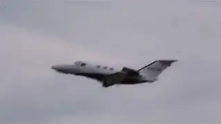 Cessna Citation Mustang Take Off at Hickory Regional Airport  (5-24-18)