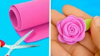 9 Flores con foamy _ goma eva | Ideas fáciles para decorar, regalar o vender