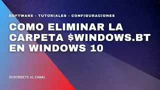 ▶ Como eliminar la carpeta $windows bt - eliminar carpeta Windows old en Windows 10 ✔