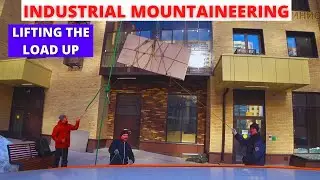 Industrial mountaineering. Lifting heavy slabs! / Industrial mountaineering. Lifting heavy slabs!