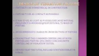 VIBRATION FIXTURE DESIGN PART-1