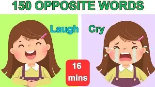 COMMON OPPOSITES | opposite words for preschoolers | Antonym for kids | English Vocabulary 