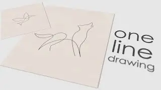 One line drawing animation. After Effects tutorial