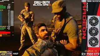 Call Of Duty Black Ops 6 Campaign, Maximum Settings, FSR 3 Native 4K | RX 7900XTX | R7 7800X3D