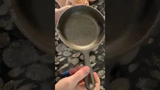 A BS&R Cast Iron Advertising Skillet