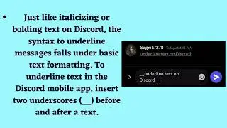 How to Underline in Discord