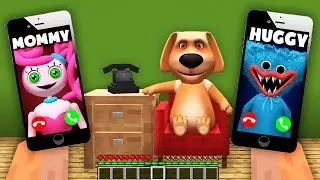 What IF Poppy PlayTime CALLS Talking Ben in Minecraft! Gameplay Huggy Wuggy and Mommy Long Legs CALL
