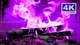 🔥 PURPLE FIREPLACE 4K Ultra HD