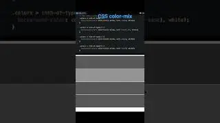 CSS color-mix under a minute #css3 #html #webdev #shorts #coding #code #webdevelopment