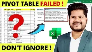 OMG! Powerful Pivot Table Failed Here in Excel? | Solutions and Alternatives